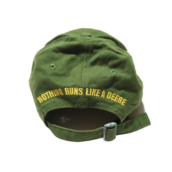 John Deere Trucker Cap Hat Hargrove Crop Insurance Adjustable Green Classic Logo - Picture 2 of 9